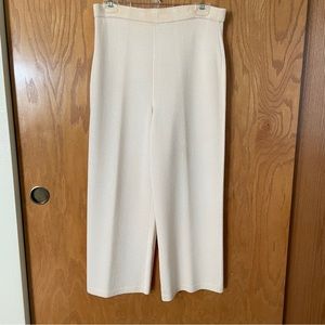 St. John Collection wool Slacks, off white, women’s size 10P